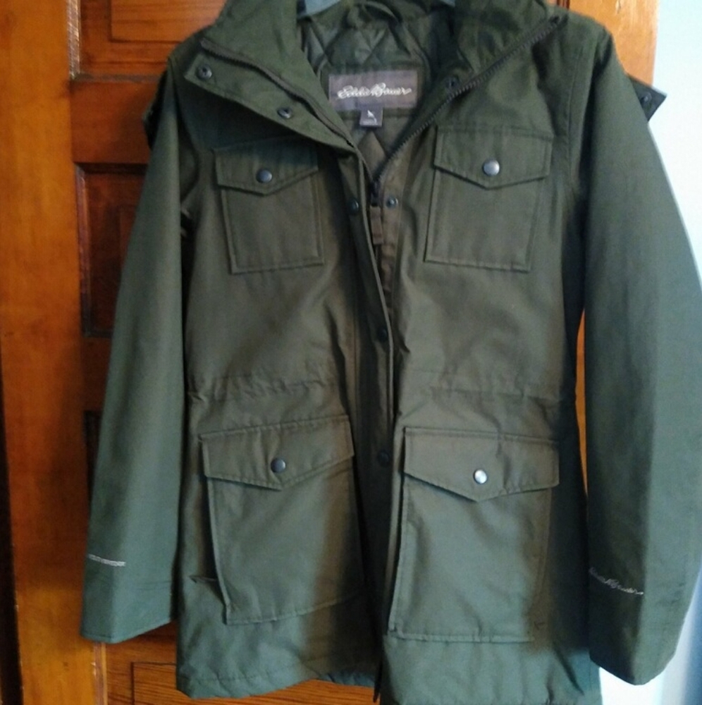 Eddie Bauer Parka West Jacket Loden Size S